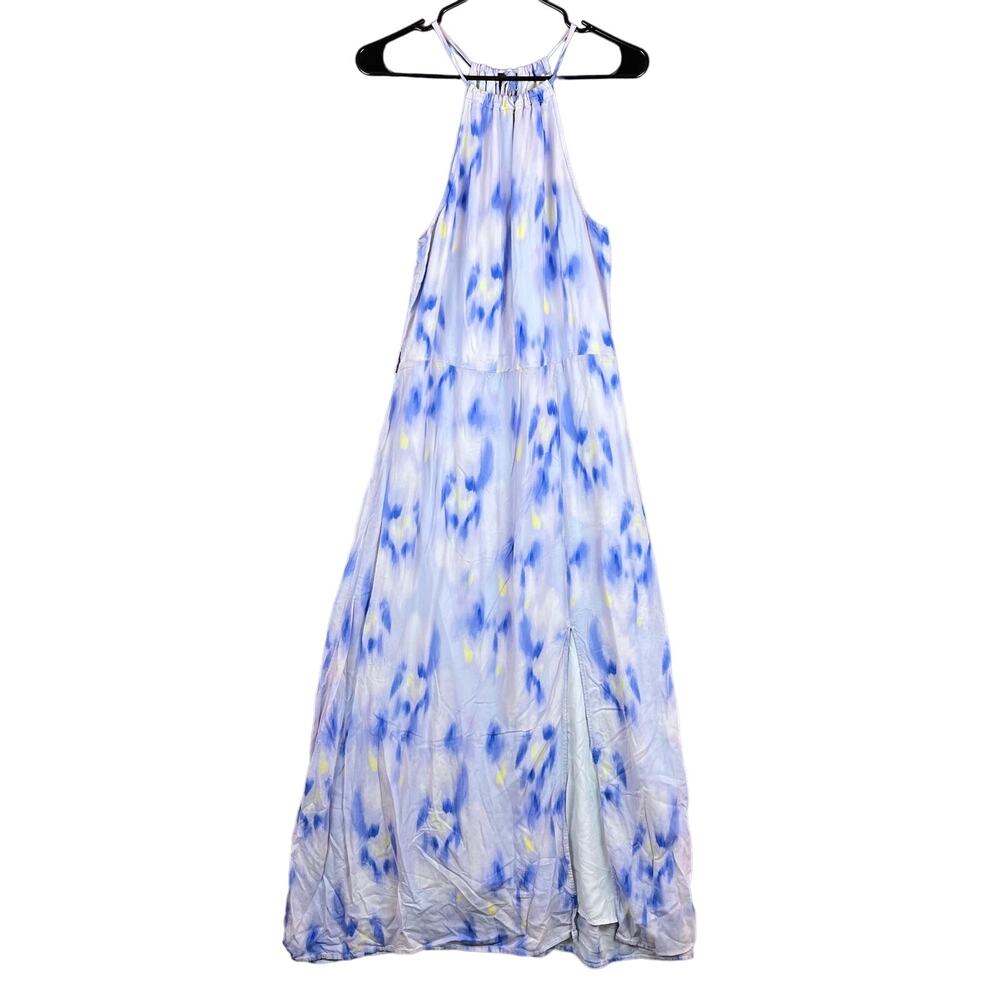 Cloth & Stone Womens Dress Purple Evereve Side Slit Sleeveless Lined Maxi Small